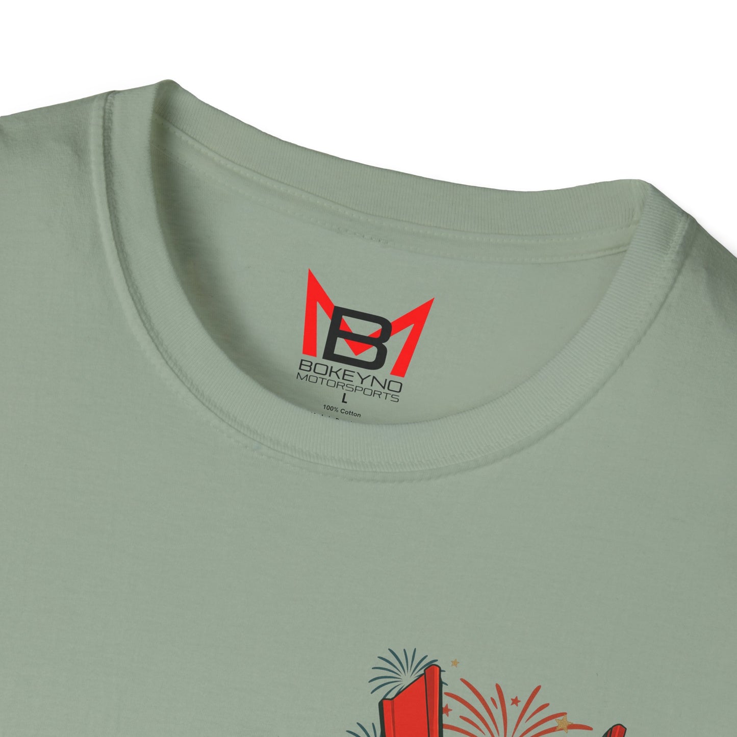Red Corvette C8 American Patriotic Eagle T-Shirt