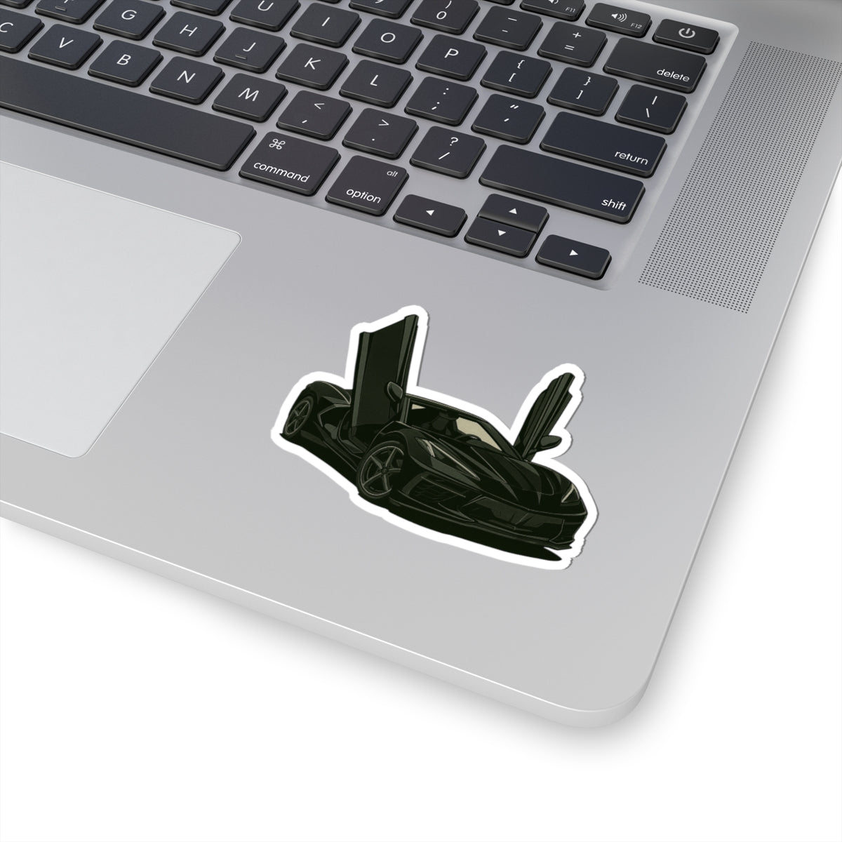 Black Sports Car Kiss-Cut Sticker