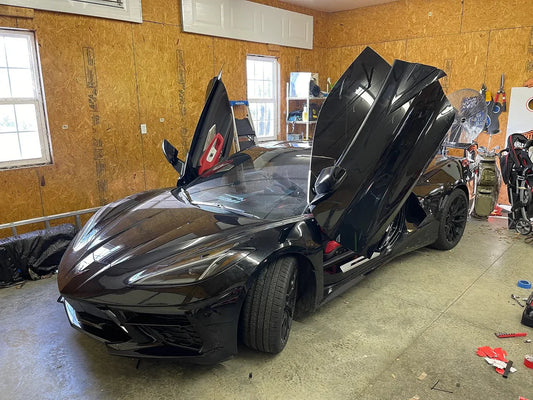 C8 Vertical Door Install- Maysville, Kentucky - Bokeyno Motorsports