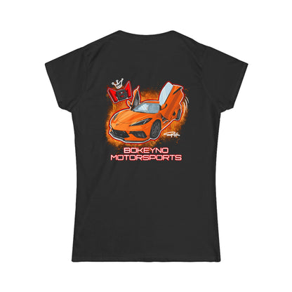 Women's - Amplify Orange C8 - Bokeyno Motorsports Tee