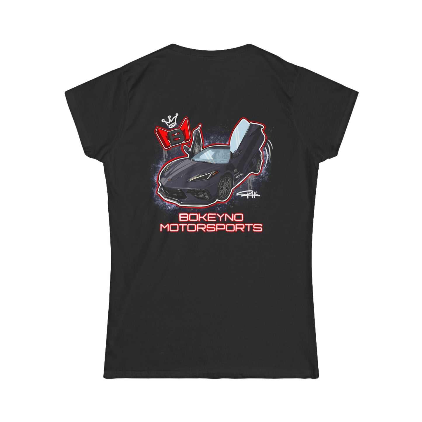 Women's - Dark Gray C8 - Bokeyno Motorsports Tee