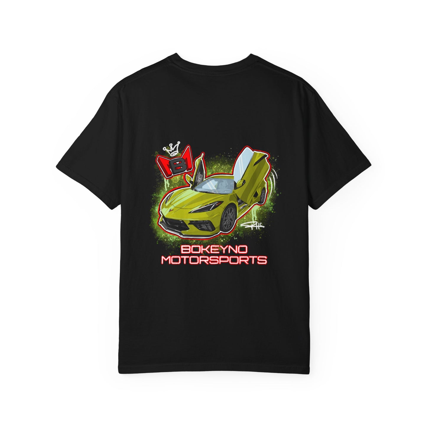 Accelerate Yellow C8 - Bokeyno Motorsports Tee