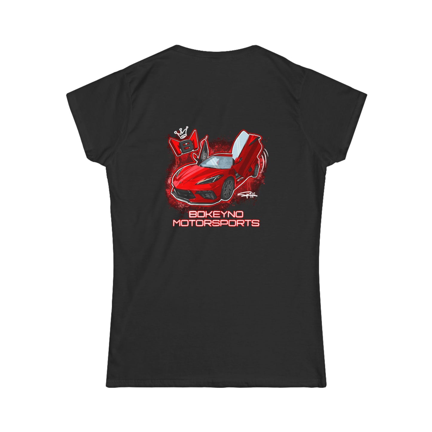 Women's - Torch Red C8 - Bokeyno Motorsports Tee