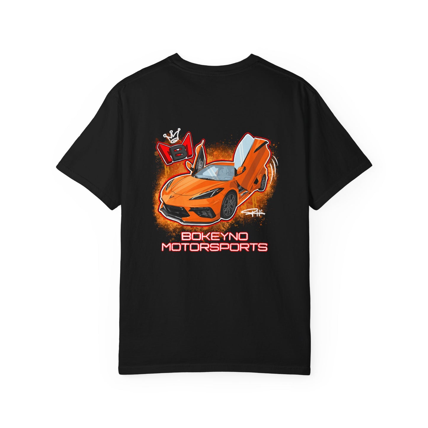 Amplify Orange C8 - Bokeyno Motorsports Tee