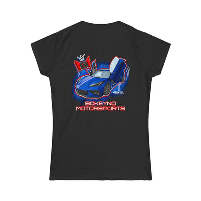 Women’s - Dark Blue C8 - Bokeyno Motorsports Tee
