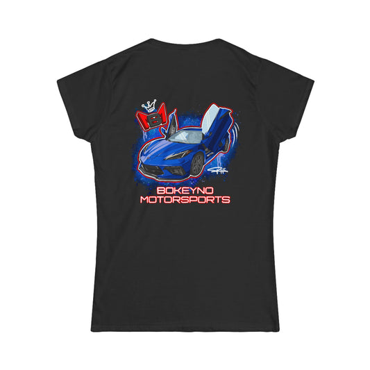 Women’s - Dark Blue C8 - Bokeyno Motorsports Tee