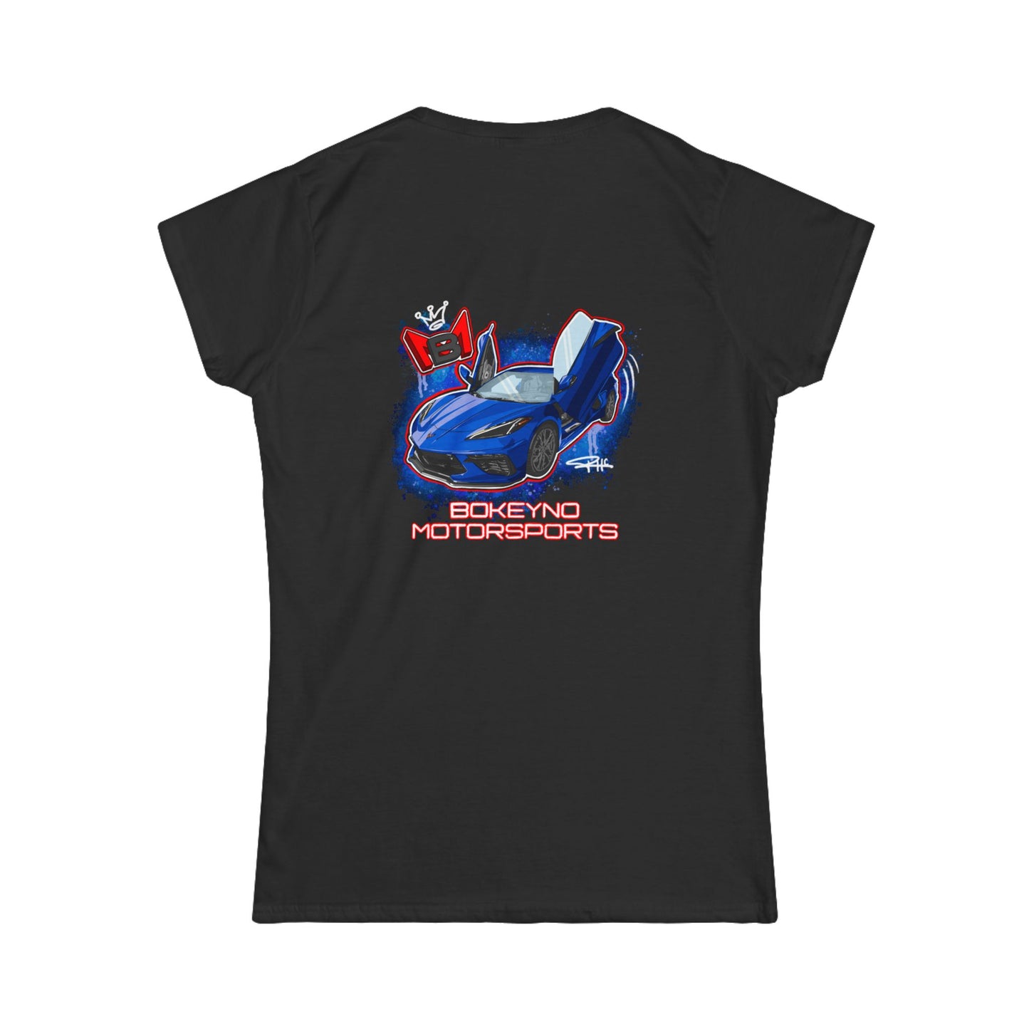 Women’s - Dark Blue C8 - Bokeyno Motorsports Tee