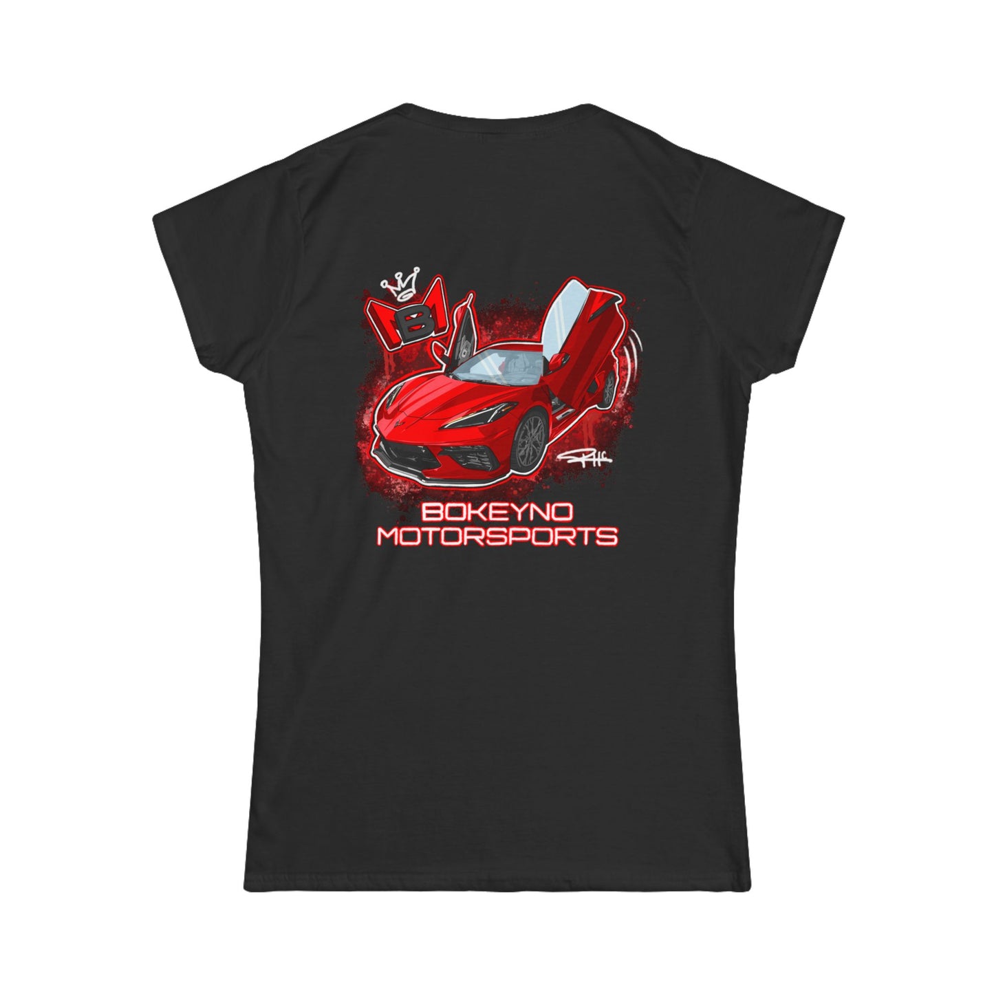 Women's - Torch Red C8 - Bokeyno Motorsports Tee
