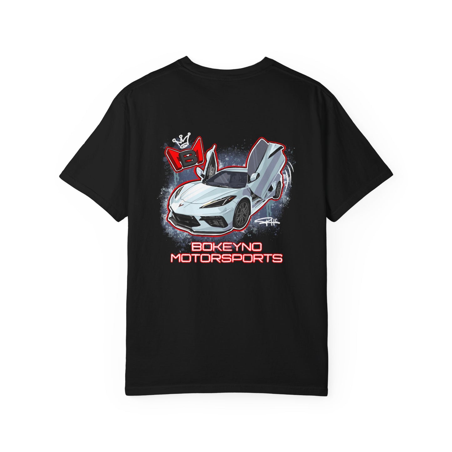 White C8 - Bokeyno Motorsports Tee