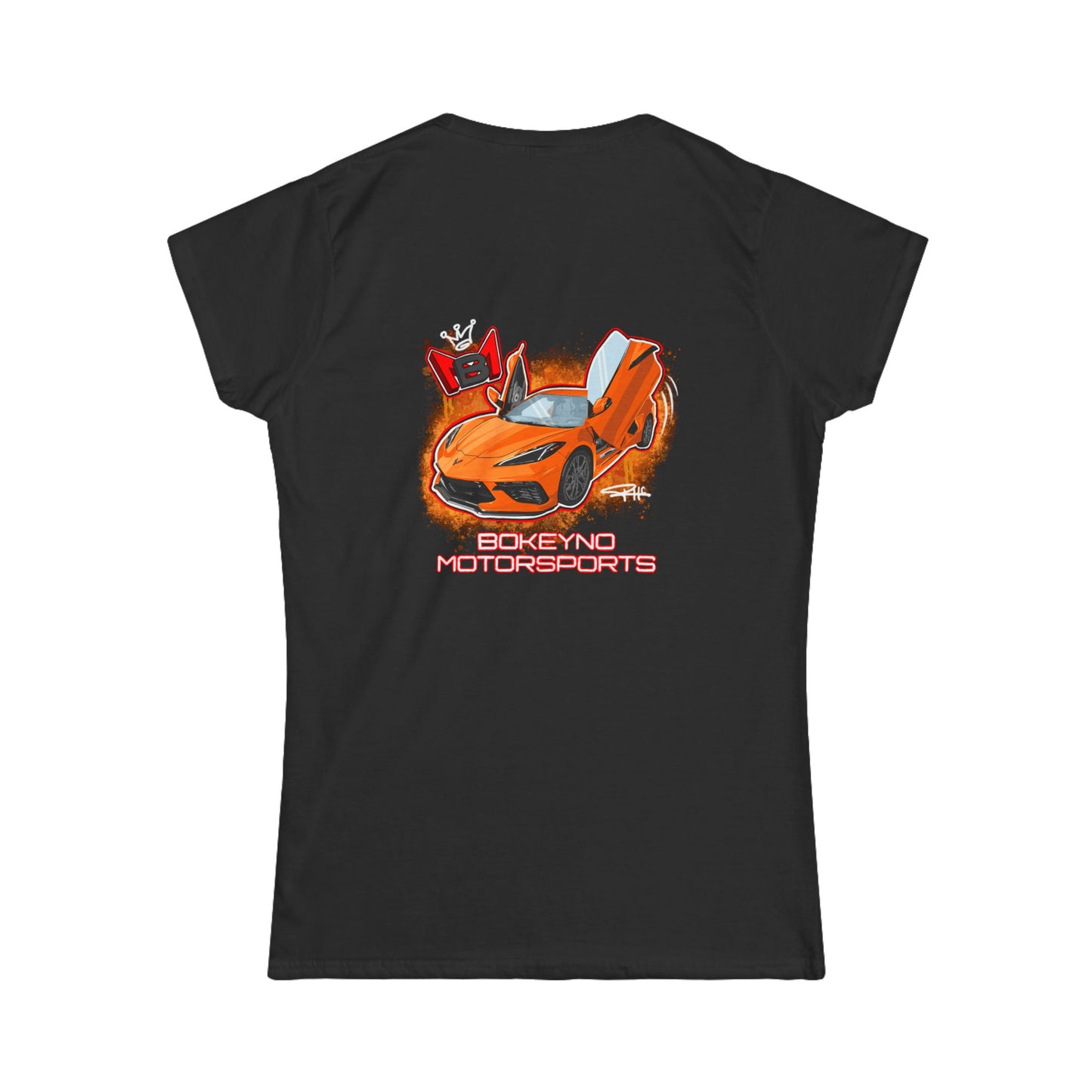 Women's - Amplify Orange C8 - Bokeyno Motorsports Tee
