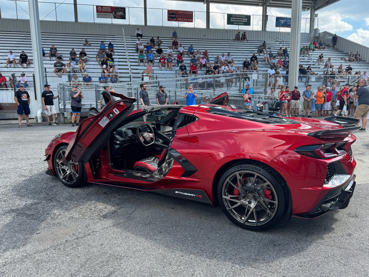 Corvette with Bokeyno Motorsports vertical doors and AEROLARRI wheels, photo 2