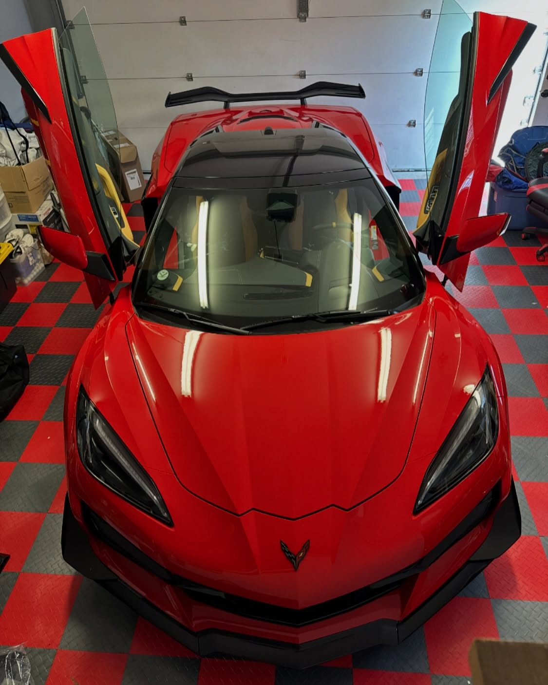 C8 Corvette Z06 and E - Ray Vertical Door Kit + Installation (for 21+ Front Tires) - Bokeyno Motorsports