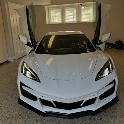 C8 Corvette Z06 and E - Ray Vertical Door Kit + Installation (for 21+ Front Tires) - Bokeyno Motorsports