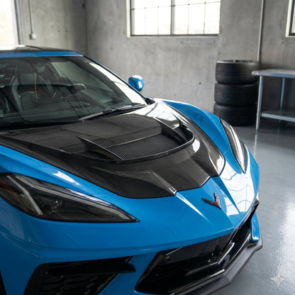 C8 Corvette Type-ZR1 Double-Sided Carbon Fiber Hood (Stingray/Z06/E-Ray)
